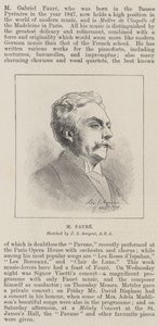 M Faure de John Singer Sargent